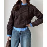 Meiru ポップコーンケーブルニット | JUNOAH | 詳細画像6 