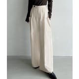 アイボリー | Meiru (通年素材)ポケットデザインワイドパンツ | JUNOAH