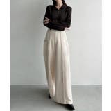 Meiru (通年素材)ポケットデザインワイドパンツ | JUNOAH | 詳細画像5 