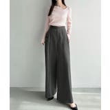 Meiru (通年素材)ポケットデザインワイドパンツ | JUNOAH | 詳細画像9 