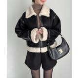 Meiru ショートフェイクムートンボアブルゾン (薄手) | JUNOAH | 詳細画像14