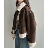 Meiru ショートフェイクムートンボアブルゾン (薄手) | JUNOAH | 詳細画像3