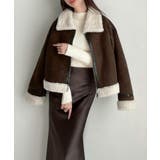 Meiru ショートフェイクムートンボアブルゾン (薄手) | JUNOAH | 詳細画像5