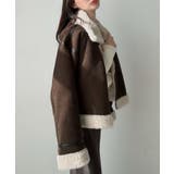 Meiru ショートフェイクムートンボアブルゾン (薄手) | JUNOAH | 詳細画像6