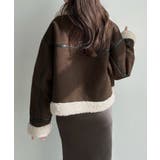 Meiru ショートフェイクムートンボアブルゾン (薄手) | JUNOAH | 詳細画像7