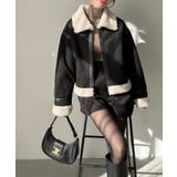 Meiru ショートフェイクムートンボアブルゾン (薄手) | JUNOAH | 詳細画像9