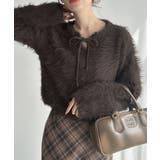 Meiru リボンキーネックフェザーニット | JUNOAH | 詳細画像5 