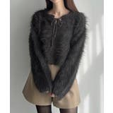 Meiru リボンキーネックフェザーニット | JUNOAH | 詳細画像9 