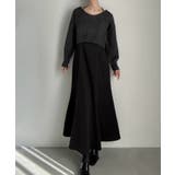 ショートニット＋マーメイドキャミワンピースset(薄手、裏地なし) | JUNOAH | 詳細画像2 