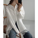 Meiru レースレイヤードオーバーシャツ | JUNOAH | 詳細画像1 