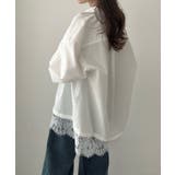 Meiru レースレイヤードオーバーシャツ | JUNOAH | 詳細画像4 