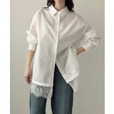 Meiru レースレイヤードオーバーシャツ | JUNOAH | 詳細画像5 