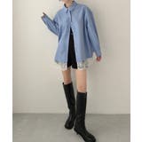 Meiru レースレイヤードオーバーシャツ | JUNOAH | 詳細画像8 