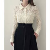 Meiru カットレースシアーシャツ | JUNOAH | 詳細画像1