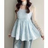 Meiru ジャガードペプラムキャミビスチェ | JUNOAH | 詳細画像5