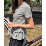 ドットヘンリーネックペプラムトップス | JUNOAH | 詳細画像10