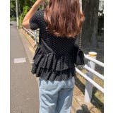 ドットヘンリーネックペプラムトップス | JUNOAH | 詳細画像8