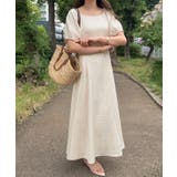 バックリボンフレアワンピース | junoah | 詳細画像2