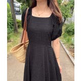 バックリボンフレアワンピース | junoah | 詳細画像7