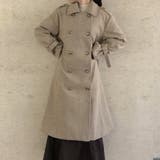 ベージュ | ボリュームスリーブロングコート | JUNOAH