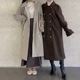 ボリュームスリーブロングコート | JUNOAH | 詳細画像34