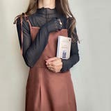 ブラウン | ショルダーリボンキャミワンピース | JUNOAH