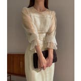 チュールトップス+キャミワンピースセット | JUNOAH | 詳細画像11