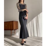 チュールトップス+キャミワンピースセット | JUNOAH | 詳細画像13