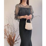 チュールトップス+キャミワンピースセット | JUNOAH | 詳細画像16