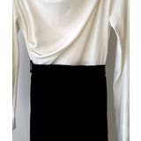 ドレープドッキングウエストリボン花柄スカート | JUNOAH | 詳細画像14 