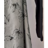 ドレープドッキングウエストリボン花柄スカート | JUNOAH | 詳細画像16 