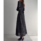 ドレープドッキングウエストリボン花柄スカート | JUNOAH | 詳細画像6 