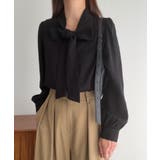 ブラック | ボウタイブラウス | JUNOAH