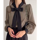 ベージュ | ボウタイブラウス | JUNOAH