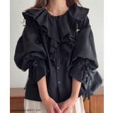 綿混フリルブラウス | JUNOAH | 詳細画像2 