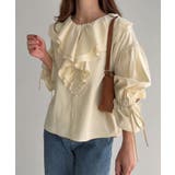 綿混フリルブラウス | JUNOAH | 詳細画像9 