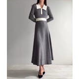 千鳥チェックビジュー釦ニットワンピース | JUNOAH | 詳細画像5 