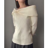 リボンデザインニットトップス | JUNOAH | 詳細画像7 