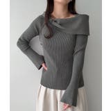 リボンデザインニットトップス | JUNOAH | 詳細画像8 