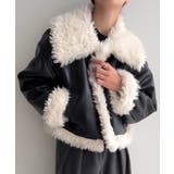 ブラック | プードルファーショートPUレザージャケット | JUNOAH