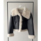 プードルファーショートPUレザージャケット | JUNOAH | 詳細画像9 