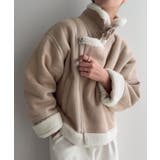 グレージュ | ボアフェイクムートン | JUNOAH