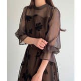 シアーフラワーバックリボンワンピース | JUNOAH | 詳細画像6