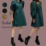前後2wayスタンドカラーワンピース | JUNOAH | 詳細画像1