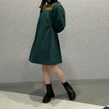 前後2wayスタンドカラーワンピース | JUNOAH | 詳細画像4