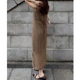 クロシェ編みバックリボンIラインワンピース | JUNOAH | 詳細画像12 