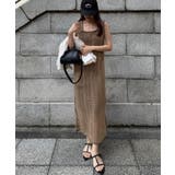 クロシェ編みバックリボンIラインワンピース | JUNOAH | 詳細画像14 