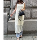 クロシェ編みバックリボンIラインワンピース | JUNOAH | 詳細画像2 