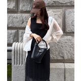 クロシェ編みバックリボンIラインワンピース | JUNOAH | 詳細画像4 