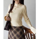 ベルスリーブビスチェ風ニット | JUNOAH | 詳細画像5